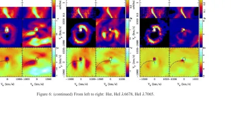 Figure 6: (continued) From left to right: Hα, HeI λ6678, HeI λ7065.