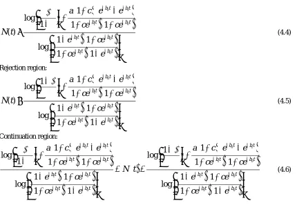 Table 5.1: Estimates of a, b & Specifications of b0, b1 for Time domain 