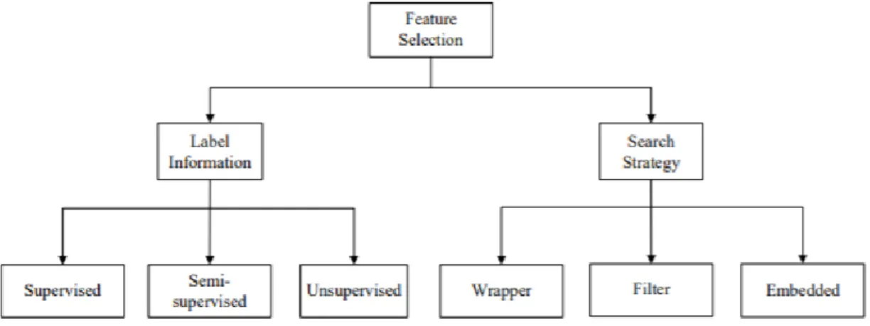 Figure 2.3: Feature Selection Category  (Source: Miao &amp; Niu, 2016) 