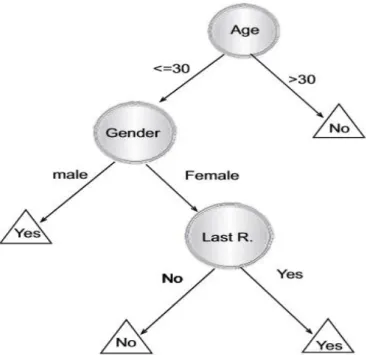 Figure 2.1: A simple decision tree that represents responses to direct mailing (Rokach &amp; 
