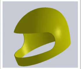 Fig 5.Outer most layer of helmet with 3mm thickness   