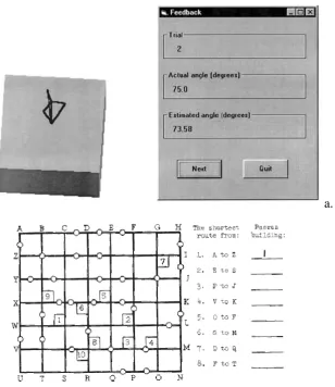 Figure 4 - PicSOr and Map Planning task, respectively 