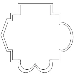 Figure 6 - The asymmetrical mirror drawing stimulus 