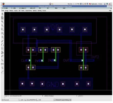 Fig. 3.3 Basic domino AND gate schematic simulation.  