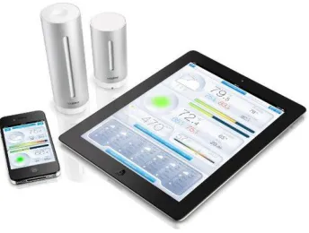 Figure 3: Netamo with iPhone,iPad and Android devices The Urban Weather Station has been recognized for its innovative design and received three Innovations and 