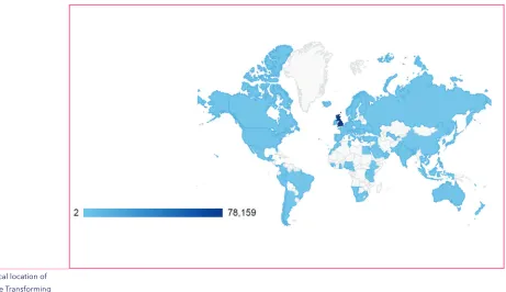 Figure 4 Geographical location of people accessing the Transforming 