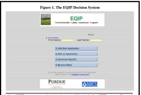 Figure 1. The EQIP Decision System