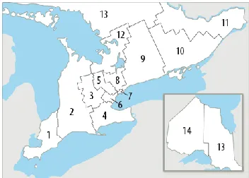 Figure 1.1 - Local Health Integration Networks in Ontario 