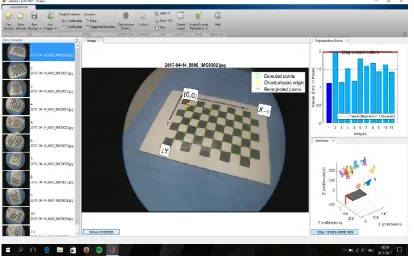 Figure 12: Matlab’s camera calibration application