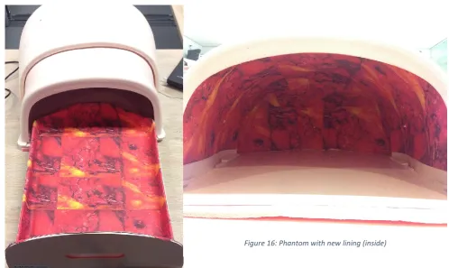 Figure 16: Phantom with new lining (inside) 