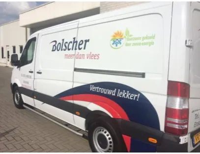 Figure 2.1: the sun-cooled vans owned by Bolscher 
