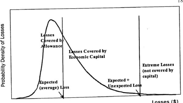 Figure 2.6: “The Probability Density Function of Loan Losses” (Zech and  Pederson 2004, 93) 