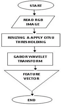 Figure 2:  Flowchart for feature extraction stages of Object Image 