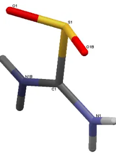 Figure 1. X-ray crystal structure38 of thiourea dioxide 3 