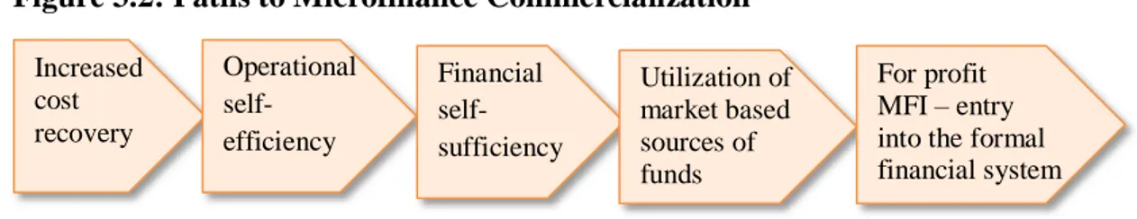 Figure 3.2: Paths to Microfinance Commercialization 