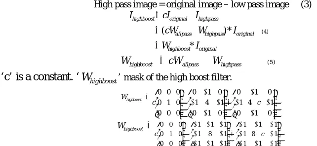 Figure 1  3×3 averaging filter mask  