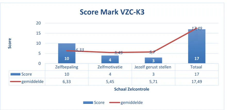 Tabel 3: Score Mark VZC-K3 schaal handelingsvoorbereiding 