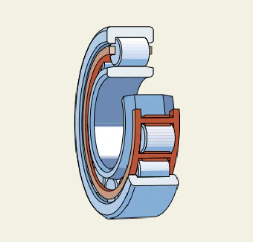 Fig 10 Cylindrical roller bearing available as standard with shields