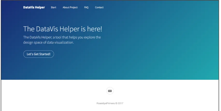 Figure 26: Version 1.0 Interface Design 'Home Page' 