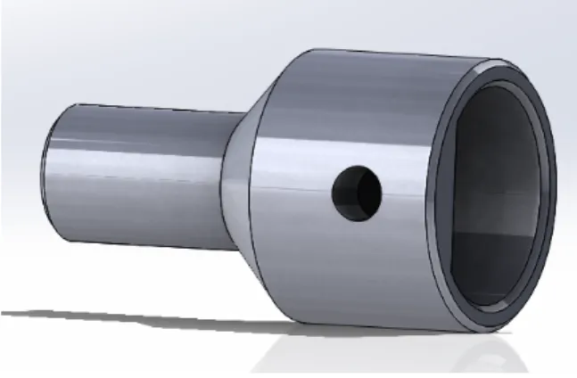 Figure 4.3: Adapter to fit the load motor