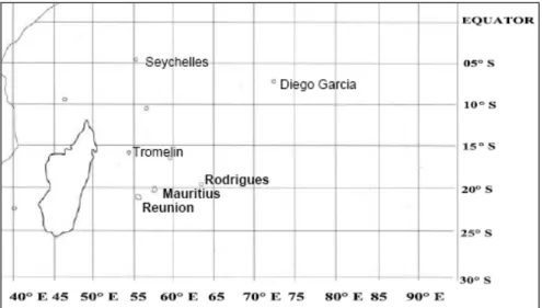 Figure 1. Location of Mauritius 