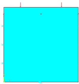 Fig -1:  Design domain of four point load bridge structure 