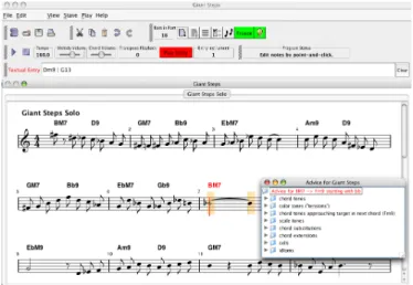 Figure 1. Screen shot of Impro-Visor