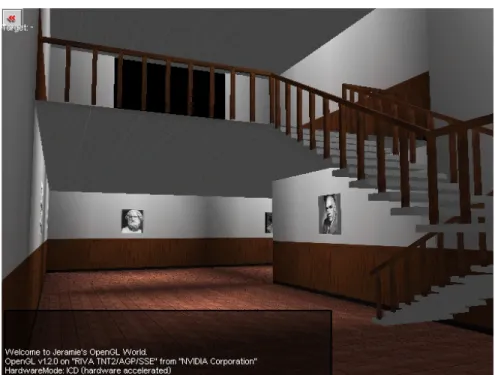Figure 3 – Example of simple museum using Created Realities software.