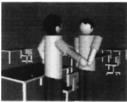 Fig. 9.  An example of communication between avatars corresponding to students.
