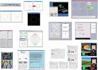 Figure 1: Examples of visualisations generated using EM principles and tools 