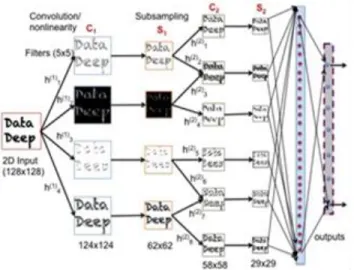 Fig.  2  shows  a  typical  architecture  of  CNNs.  The  input is first convoluted with a set of filters (C layers in Fig