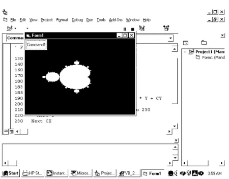 Figure 6: The form after executing the program 