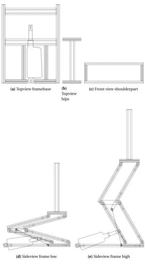 Figure 3.2: Technical drawing of R3D3 frame