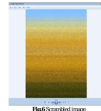 Figure 3 illustrates the following steps in the image scrambling process: 1. An image is read that is generating the matrix form of image