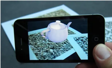 Figure 5.2: An application that is very similar to the markerless augmented reality prototype that was made