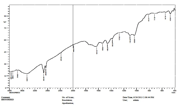 Fig B Biomass after lead biosorption  