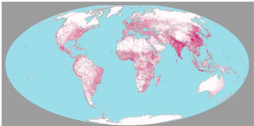 Figure 2. Human population density (Landscan) 