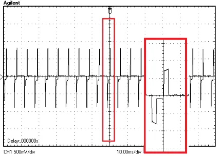 Figure 15. Biphasic charge balanced current stimulation with reduces switches. 