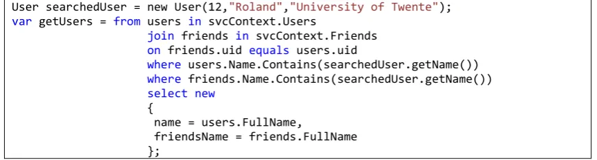 Figure 20: LINQ example of mixing up objects and methods with queries 