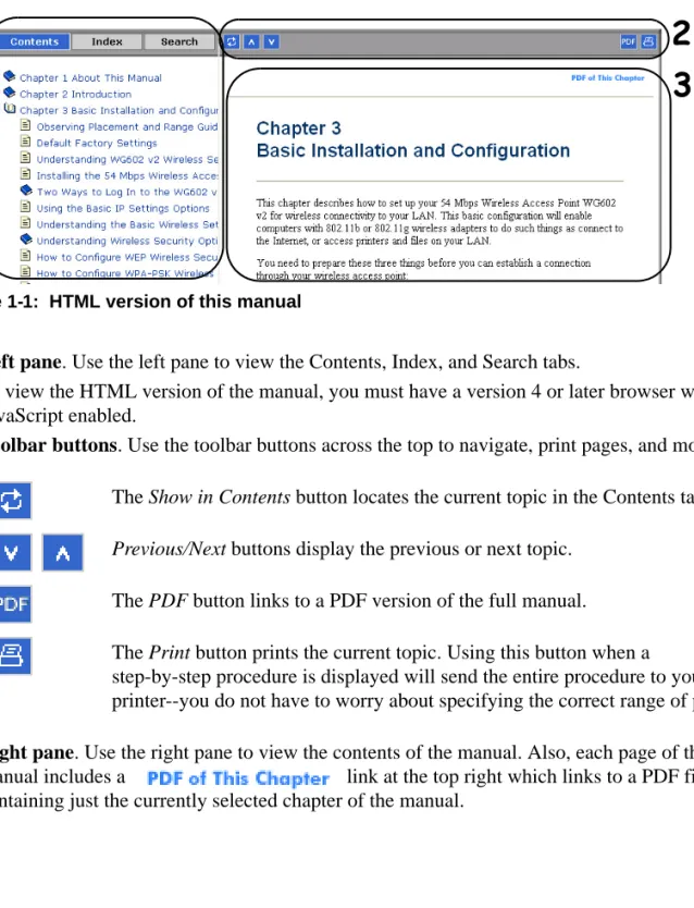 Figure 1-1:  HTML version of this manual