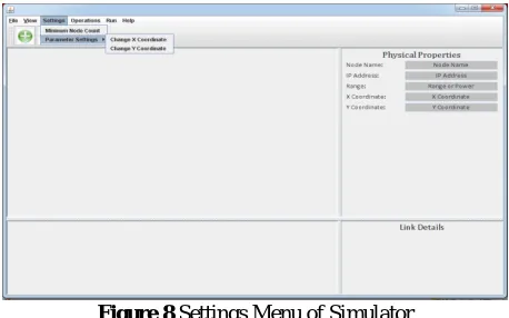 Figure 7 : Initial Window of Simulator 