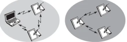 Figure 1: Two Ad-hoc wireless network 