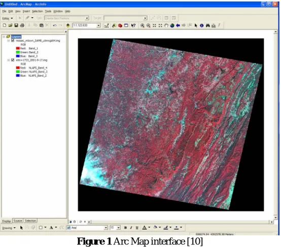 Figure 1 Arc Map interface [10] 