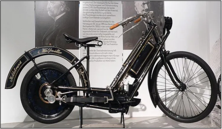 Figure 2.1: First Steam Motorcycle   