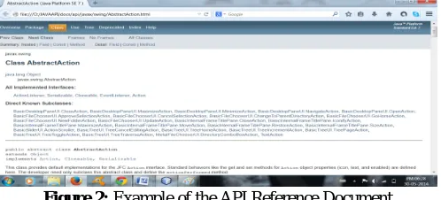 Figure 2: Example of the API Reference Document  