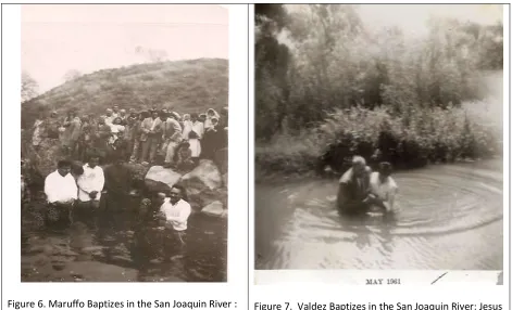 Figure 6. Maruffo Baptizes in the San Joaquin River : In this baptism near Patterson, Miguel Maruffo enabled forms of subaltern arts by repurposing the San Joaquin River (ca