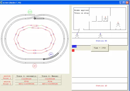 Figure 1: Screenshot of an EM railway model 