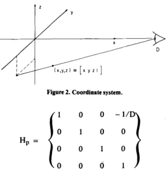 Figure 2. Coordinate system.