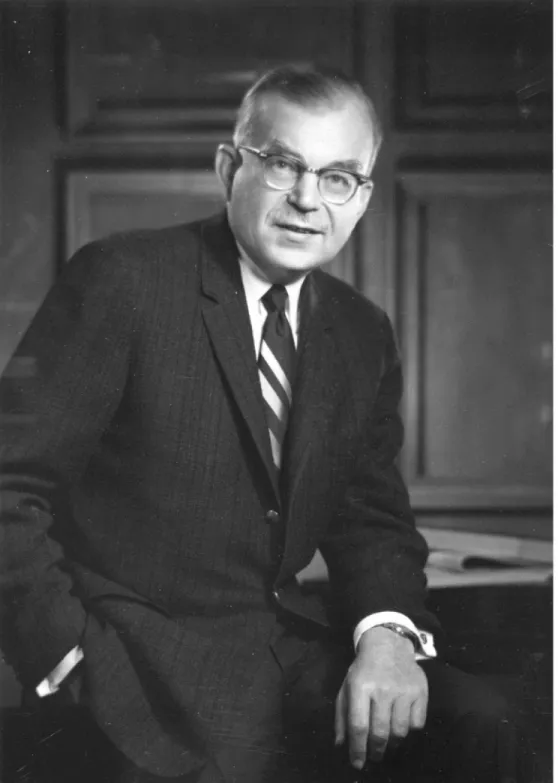 Figure  1.1: Elmer Edwin Rasmuson, the man to whom the Elmer E. Rasmuson Library  was dedicated in 1970