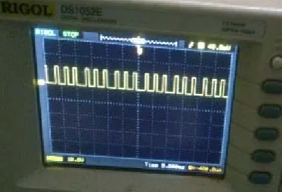 Figure 5.7 Driver output pulse (10V)  